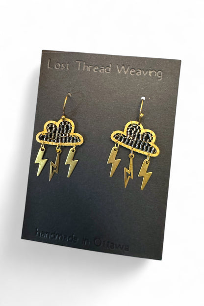 Stormy Lightning Cloud Earrings