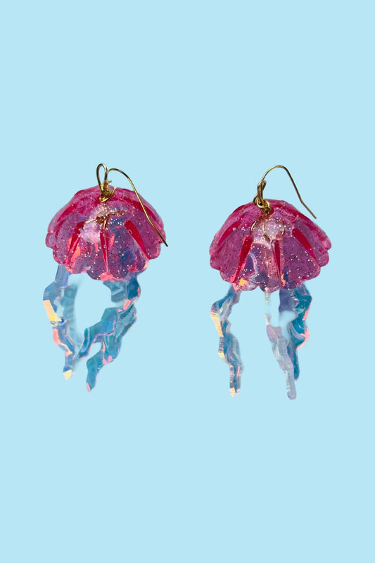3D Jellyfish Earrings