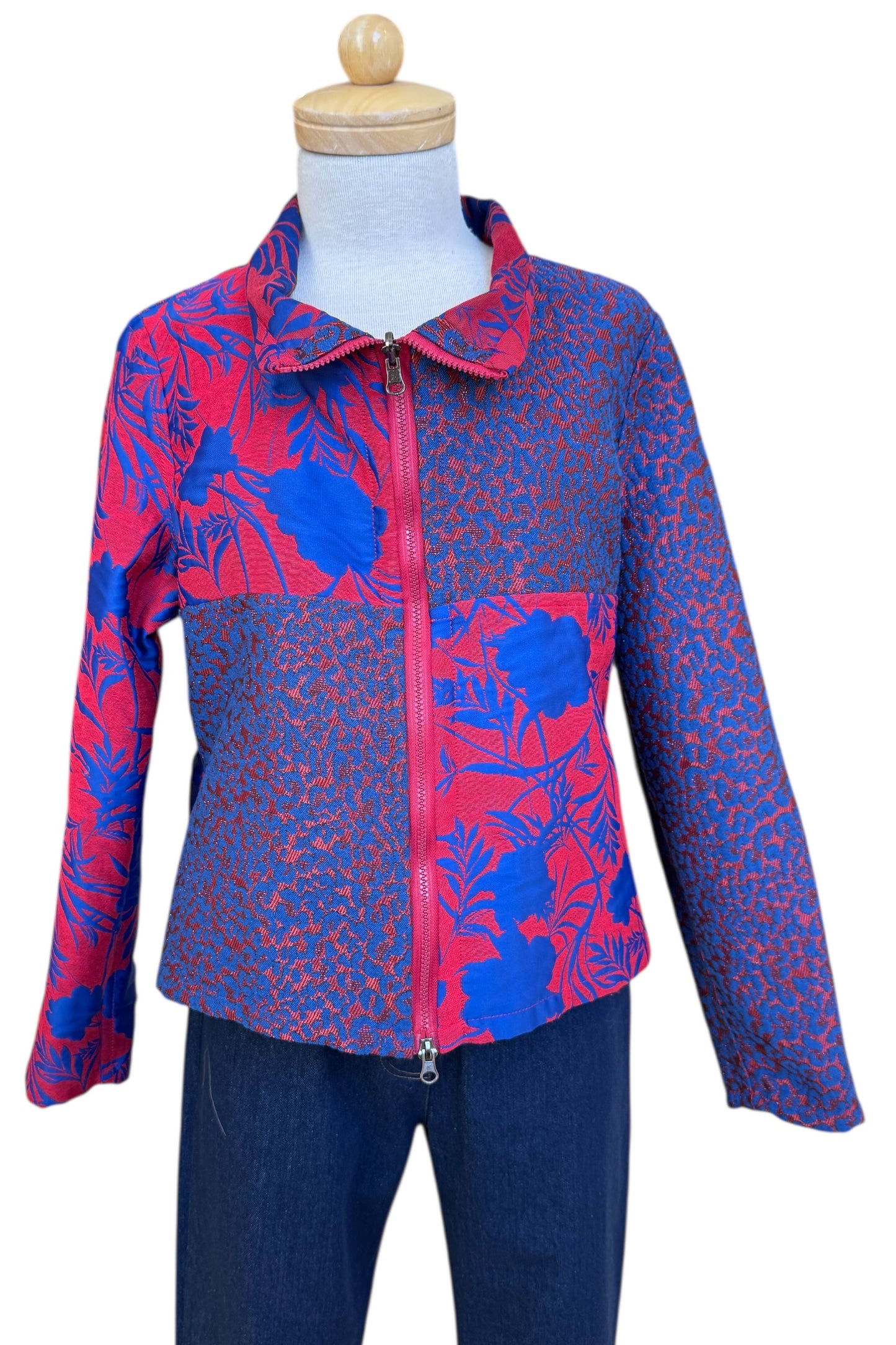 Fall/Winter Mosaique Reversible Two-Colour Jacket Size 12