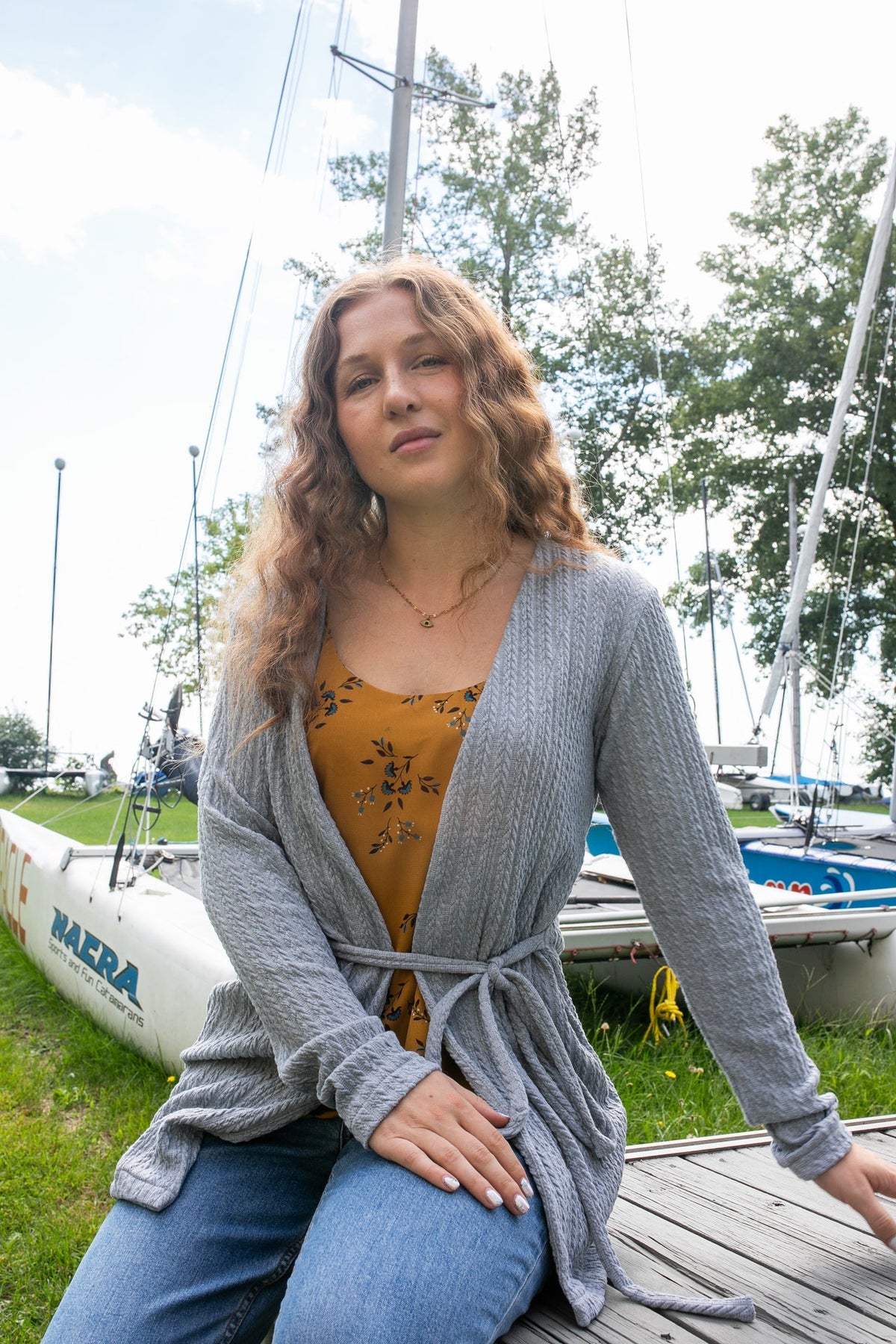 Belted Crossover Cardigan
