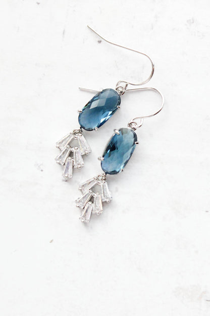 Art Deco Vintage Style Earrings | Sea Green Earrings
