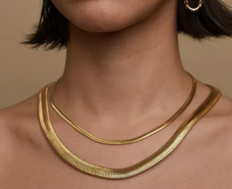 Snake Wheat Stainless Steel Waterproof Necklace
