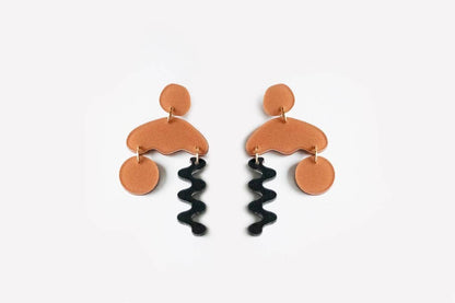 Ecoresin Squiggle Storm Earrings