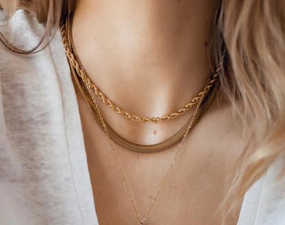 Snake Wheat Stainless Steel Waterproof Necklace