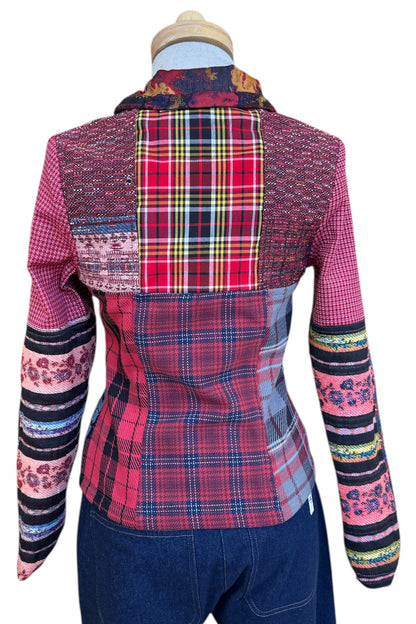 Fall/Winter Short Mosaique Multicolour Reversible Jacket Size 6