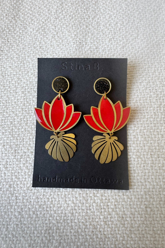 Lotus Earrings