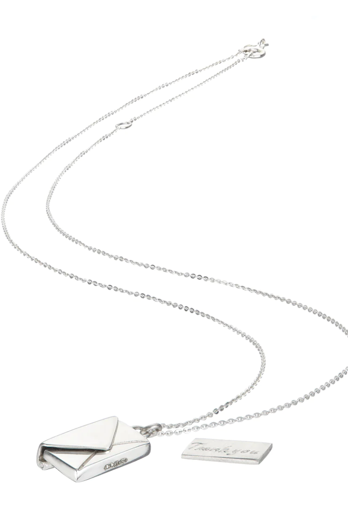 Love Letter 14K Gold Steel Necklace