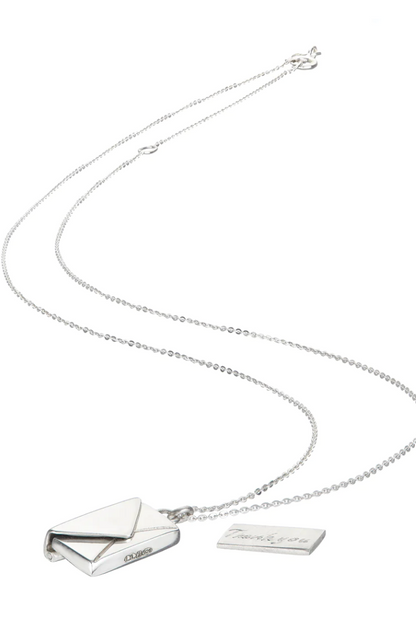 Love Letter 14K Gold Steel Necklace