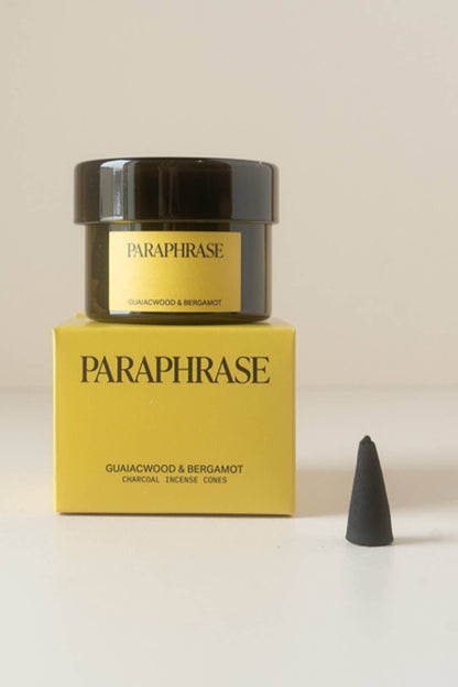 GUAIACWOOD & BERGAMOT INCENSE CONES