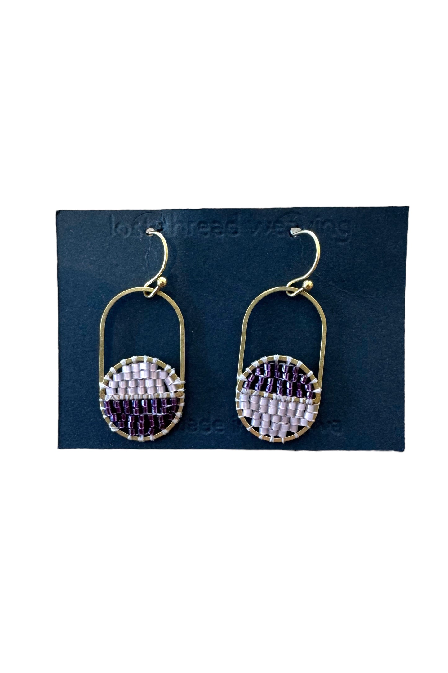 Colour Block Split Circle Capsule Earrings