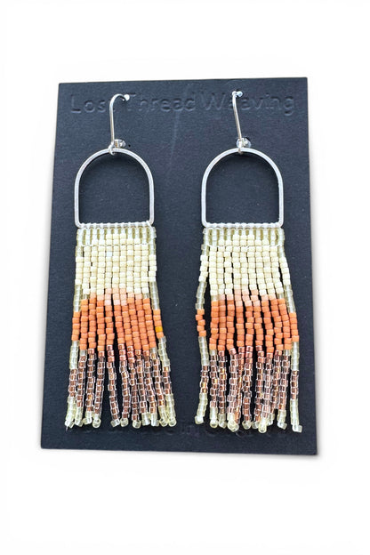 Aurora Dots - Beaded Fringe Earrings