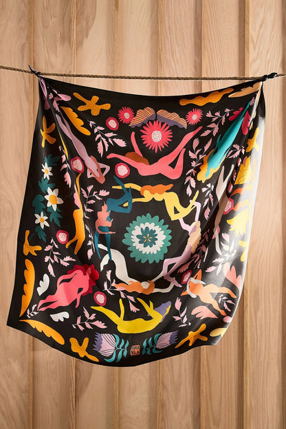 Chasing Stories Silk Scarf 90