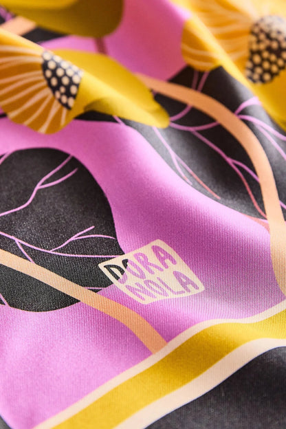 Rosie's Garden Silk Scarf 90