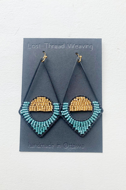 Black Diamond Sunset Dangles - MADE TO ORDER