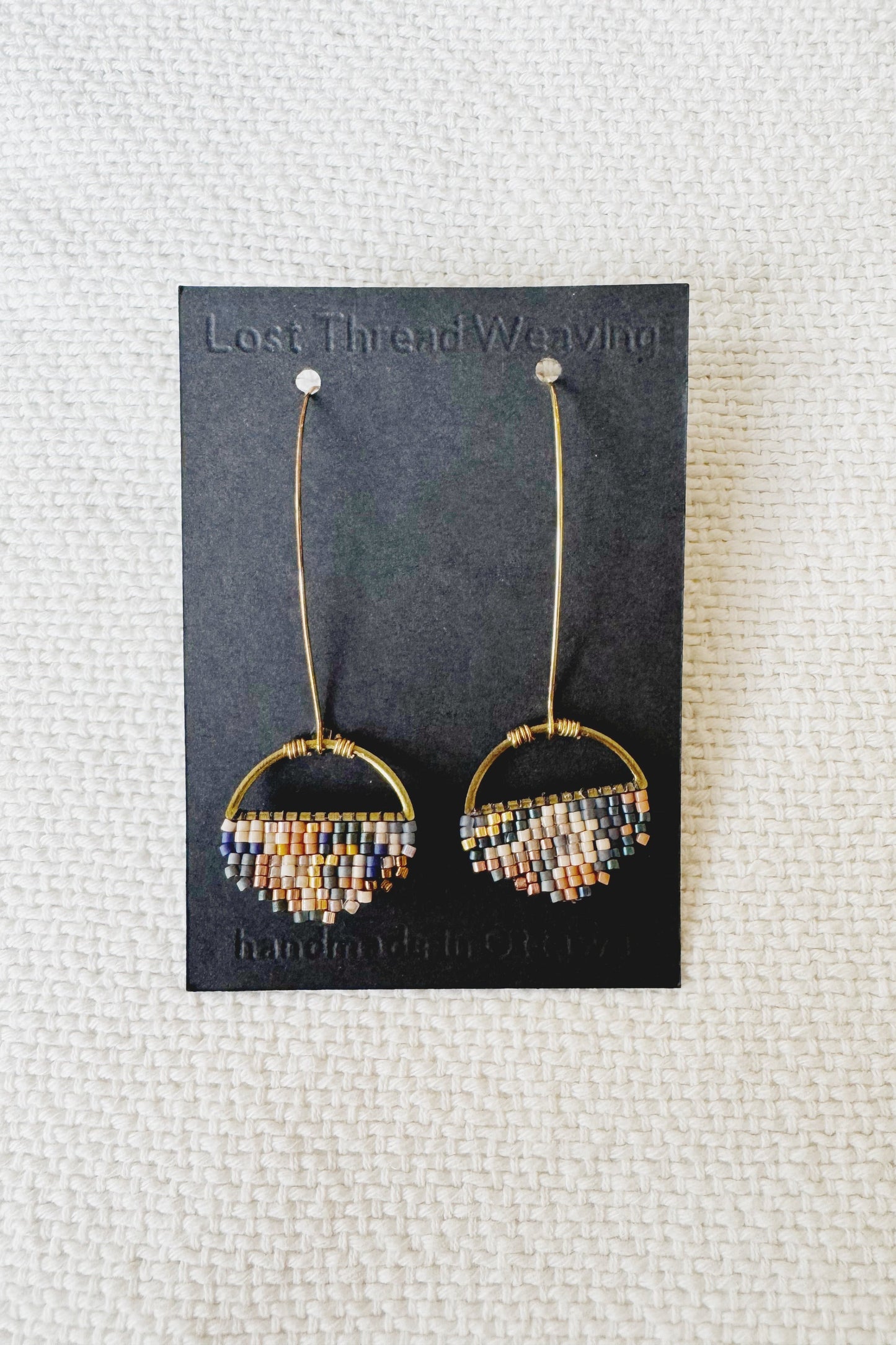 Sally Med - Abstract round earrings