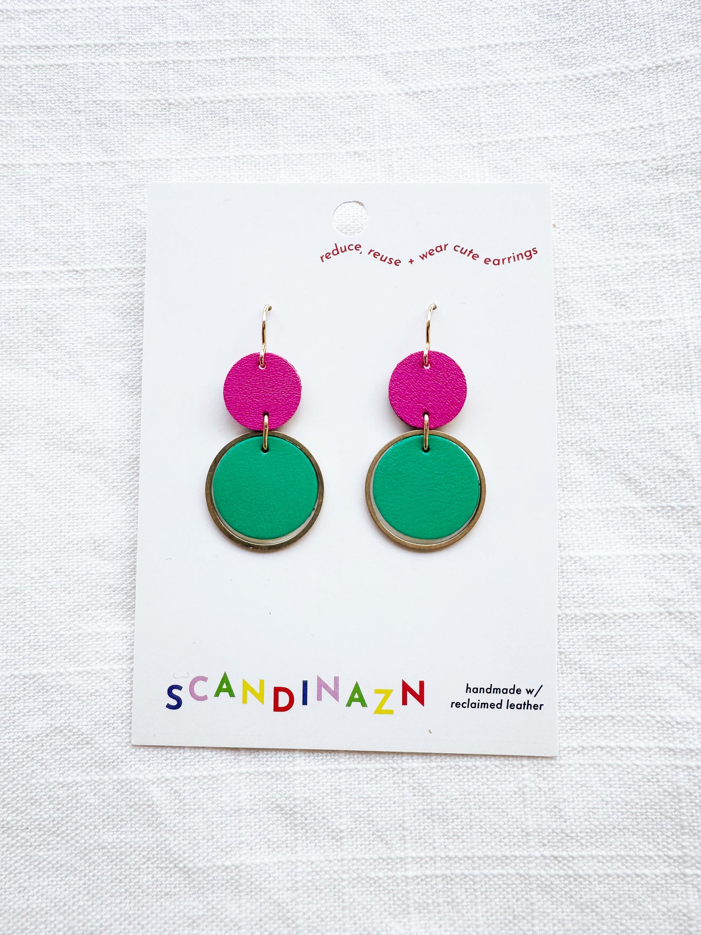 Two-Tone Orbit Earrings
