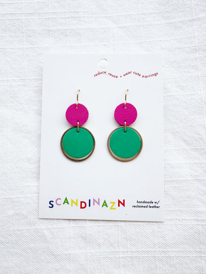 Two-Tone Orbit Earrings