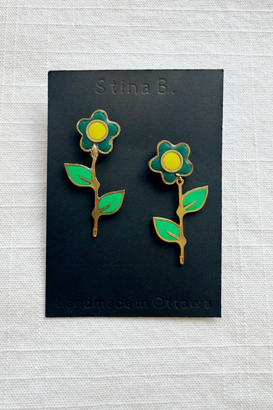 Forget Me Not Dangle Studs