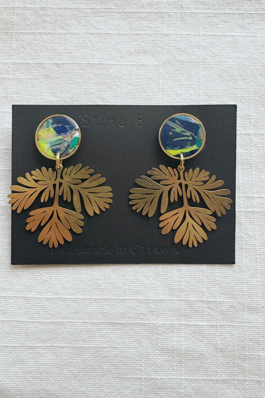 Juniper Dangle Studs