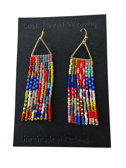 Mini Val - Patchwork Fringe Earrings