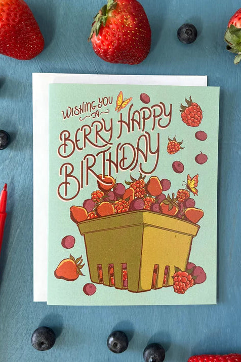Berry Happy Birthday Card