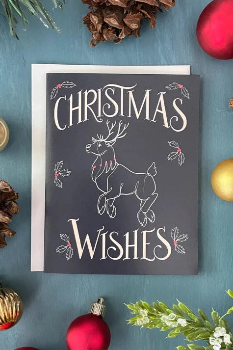 Christmas Wishes Reindeer Card