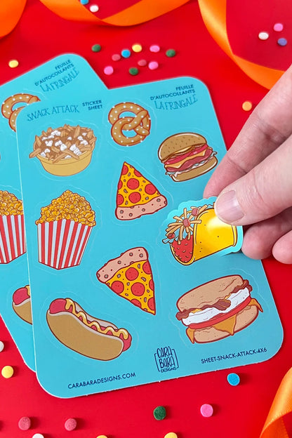 Snack Attack Sticker
