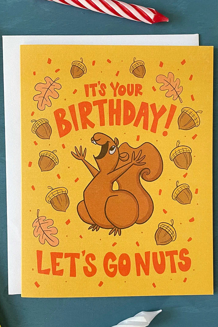 Squirrel Birthday Card