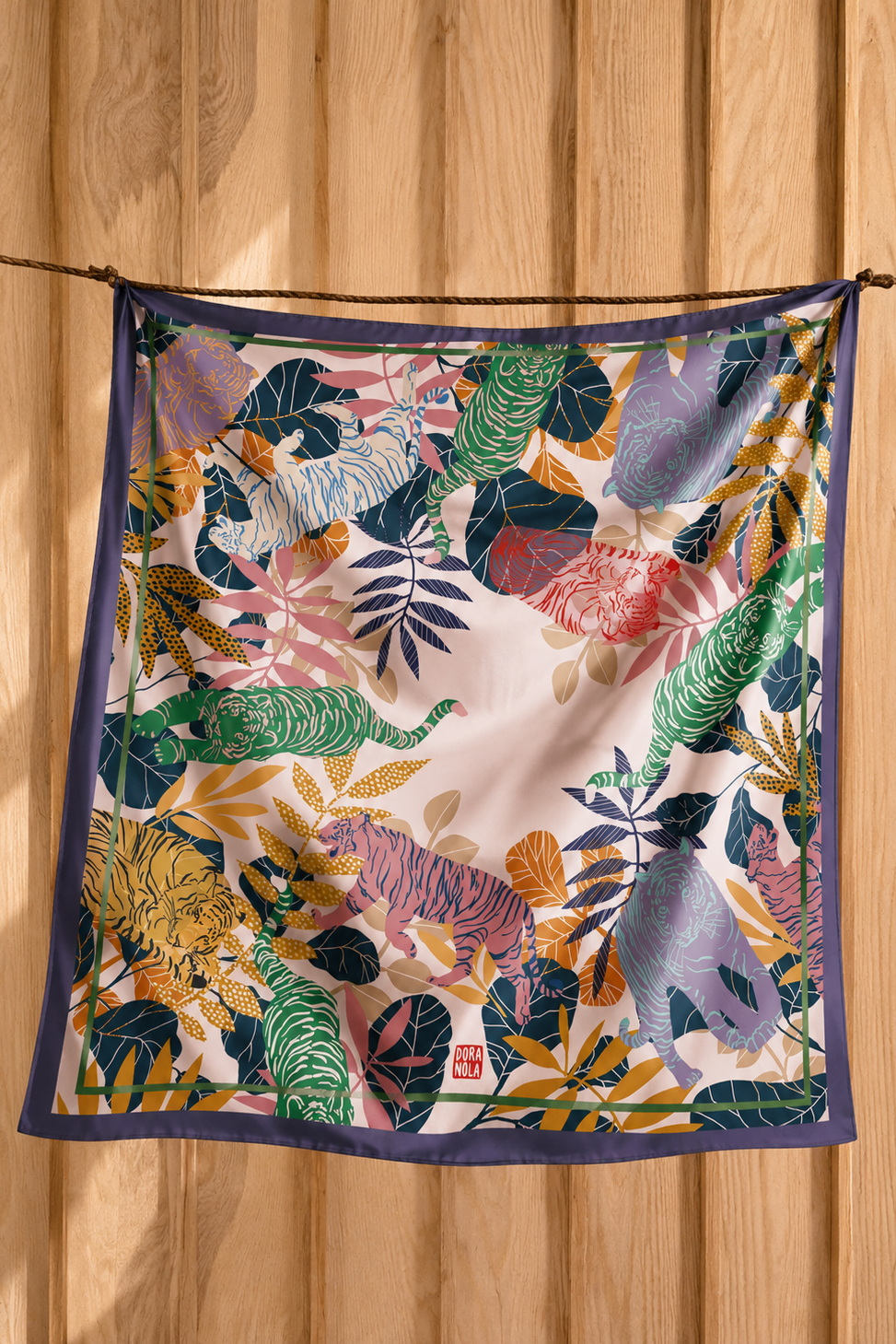 Tigress Silk Scarf 90