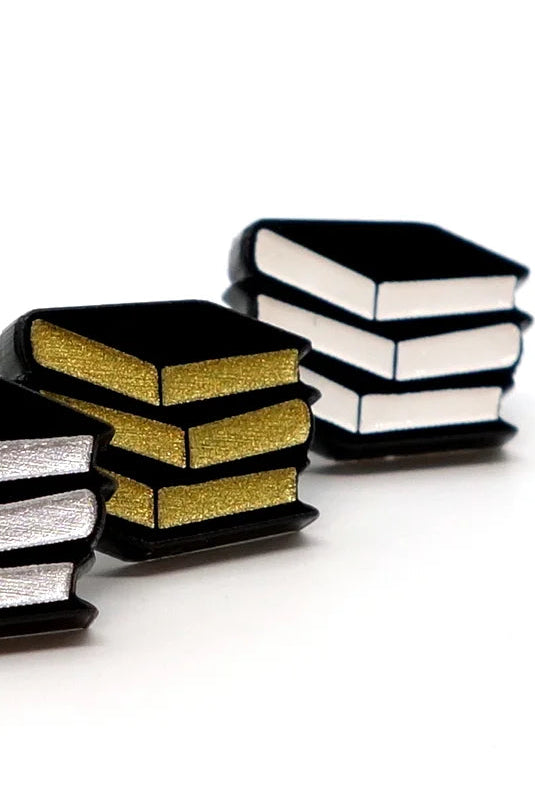 Lili0573 Books Stud Earrings