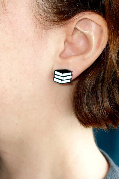 Lili0573 Books Stud Earrings