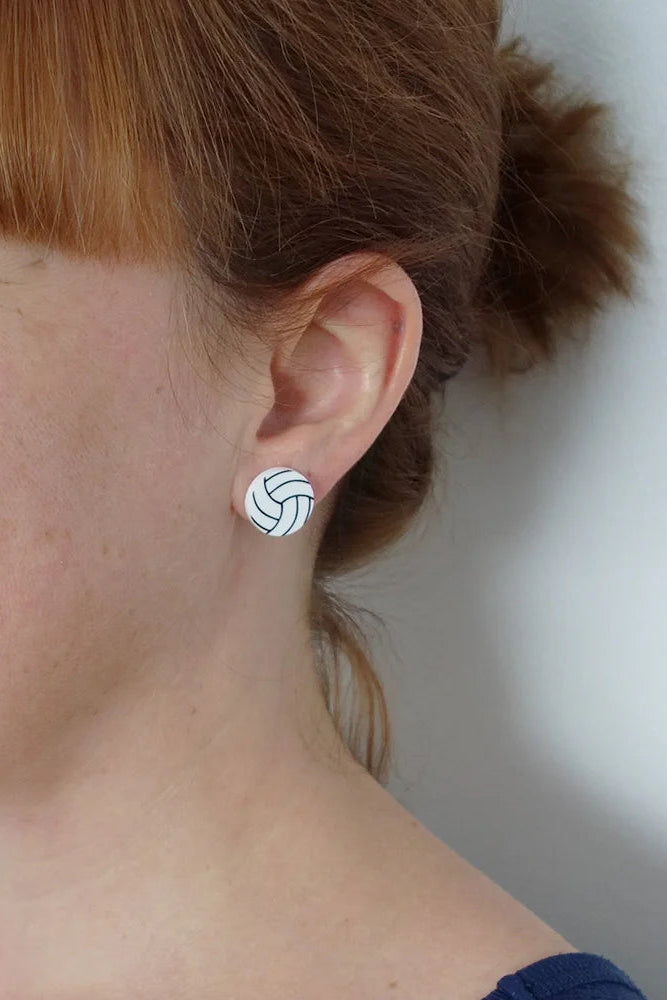 Lili0662 Volleyball Stud Earrings