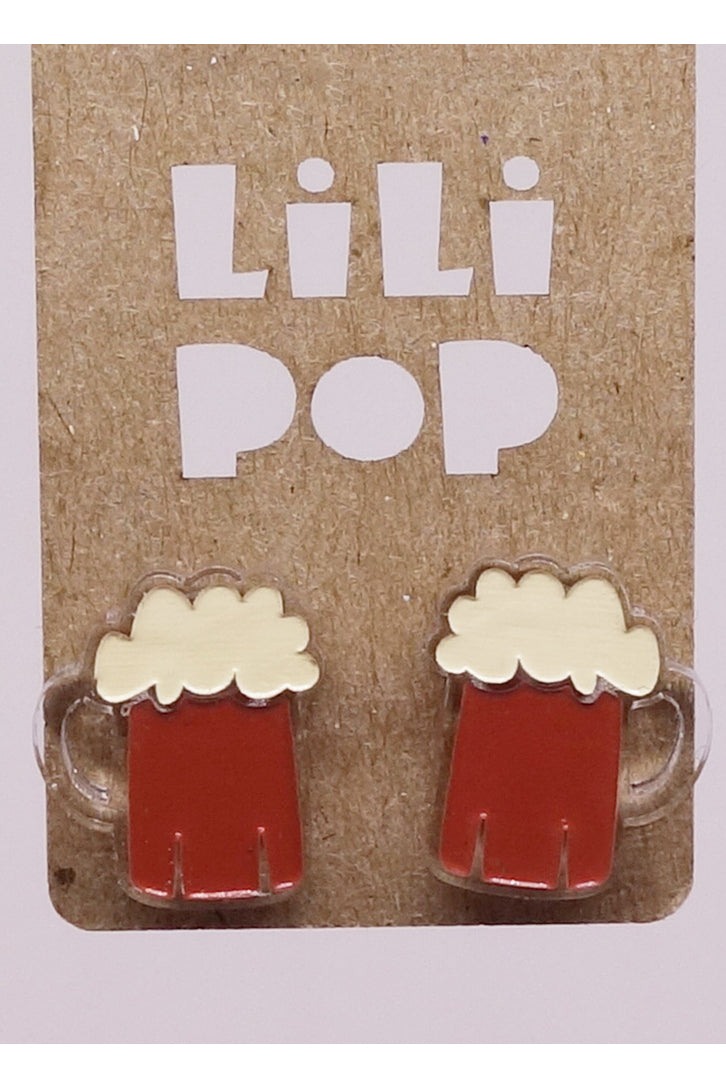 Lili0664 Beer Stud Earrings