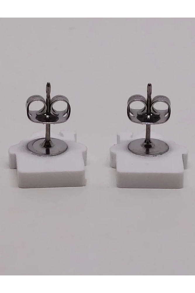 Lili0877 Gingerbread House Stud Earrings