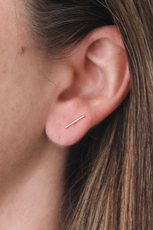 Bar Stud Earrings