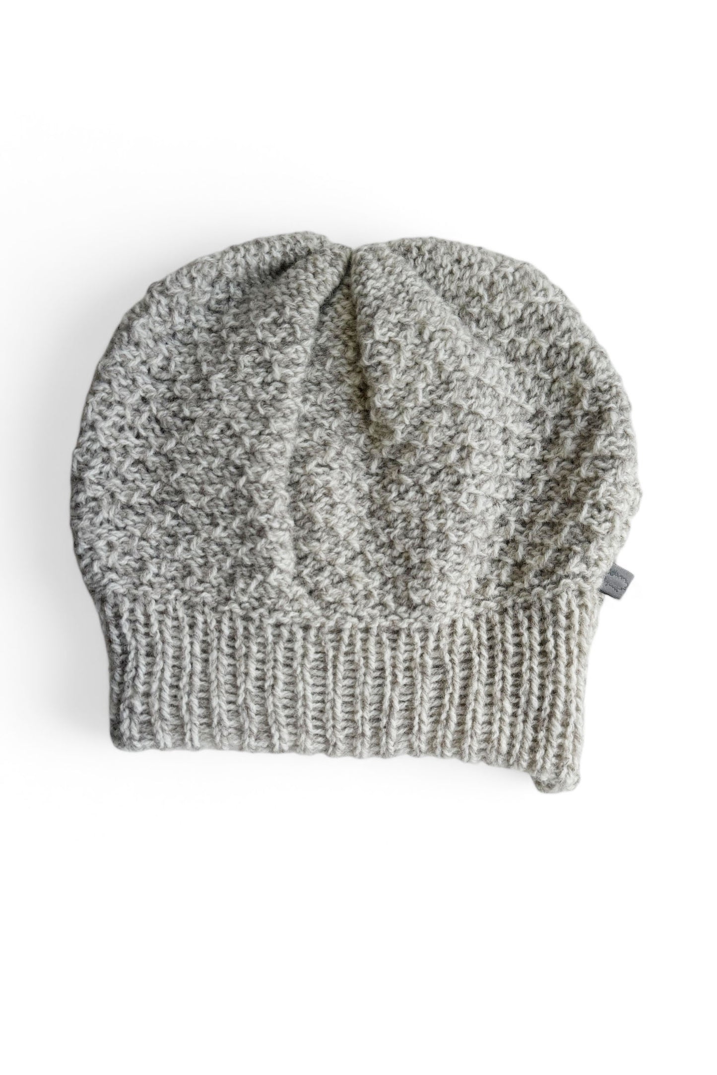 The Beret by Charlevoix Pure Laine in Grey is shown against a white background. 