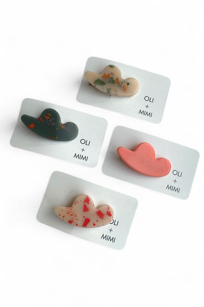 Resin Hair Clips - ABSTRACT BLOB