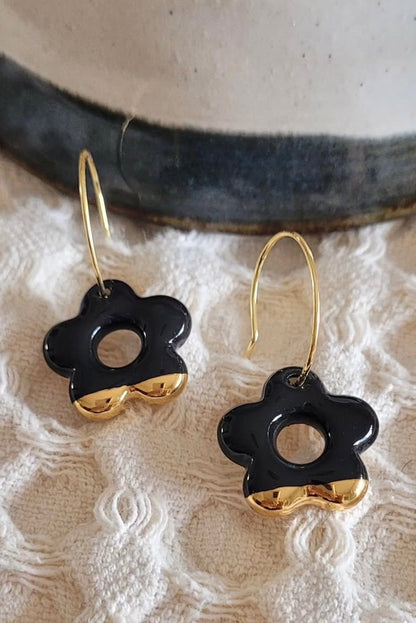 Flower Ceramic Earrings