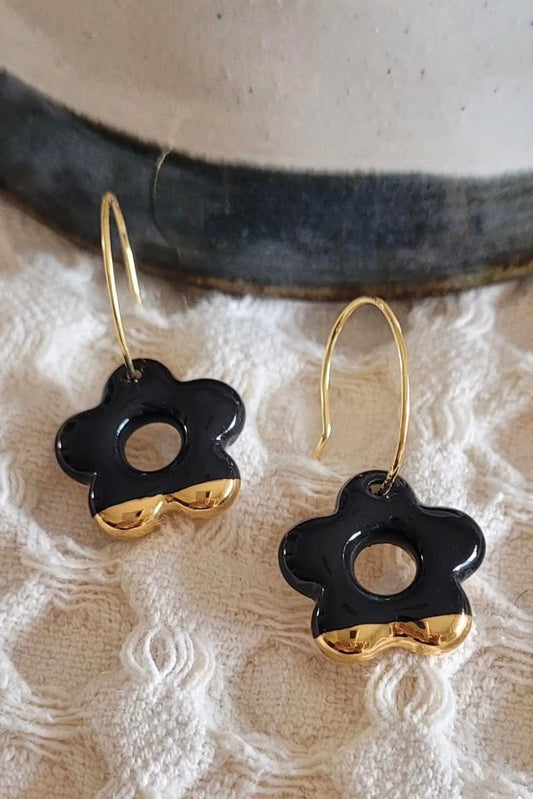 Flower Ceramic Earrings