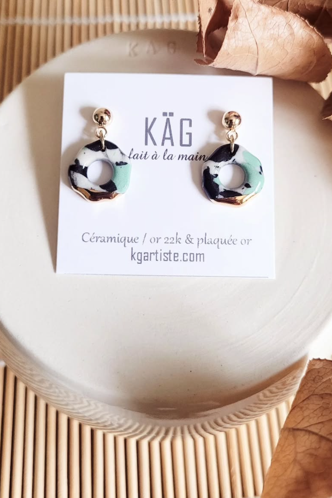 Watercolour Porcelain Earrings