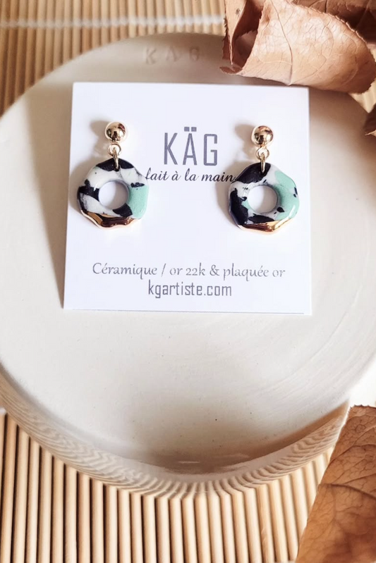 Watercolour Porcelain Earrings