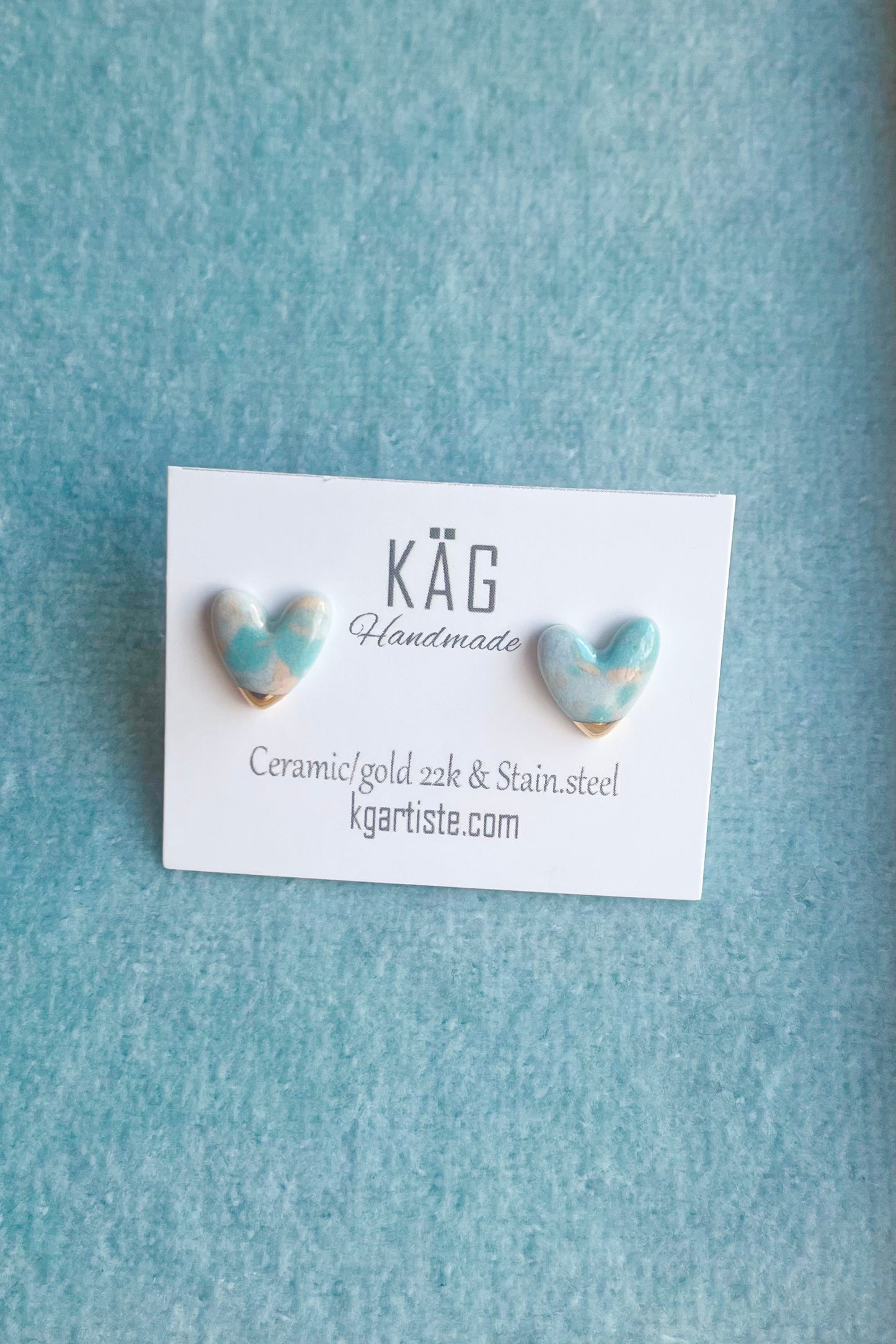 Heart Ceramic Earrings