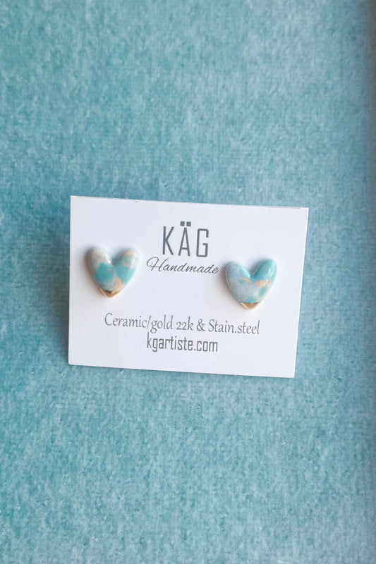 Heart Ceramic Earrings
