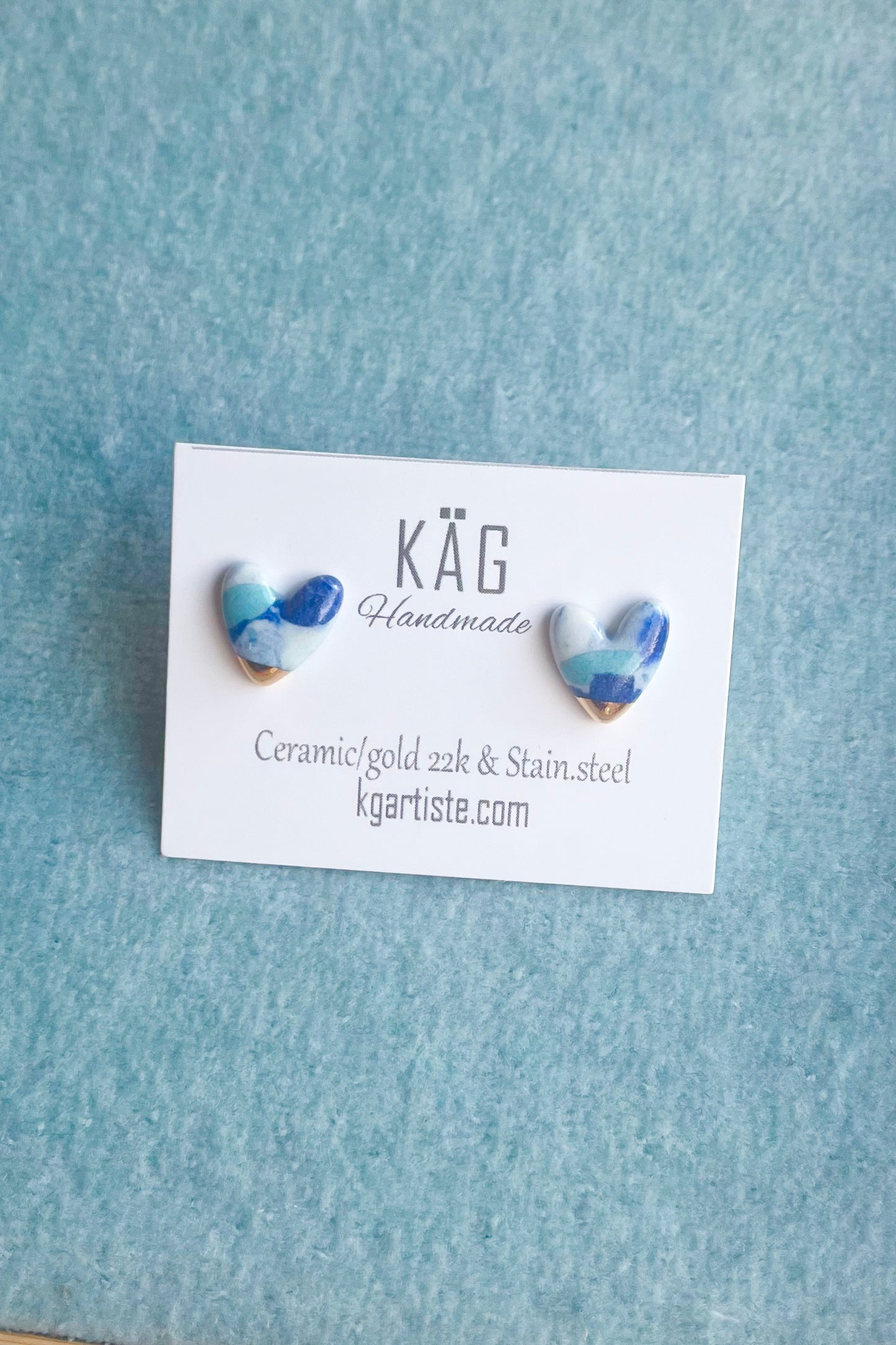Heart Ceramic Earrings