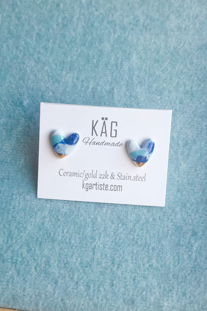 Heart Ceramic Earrings