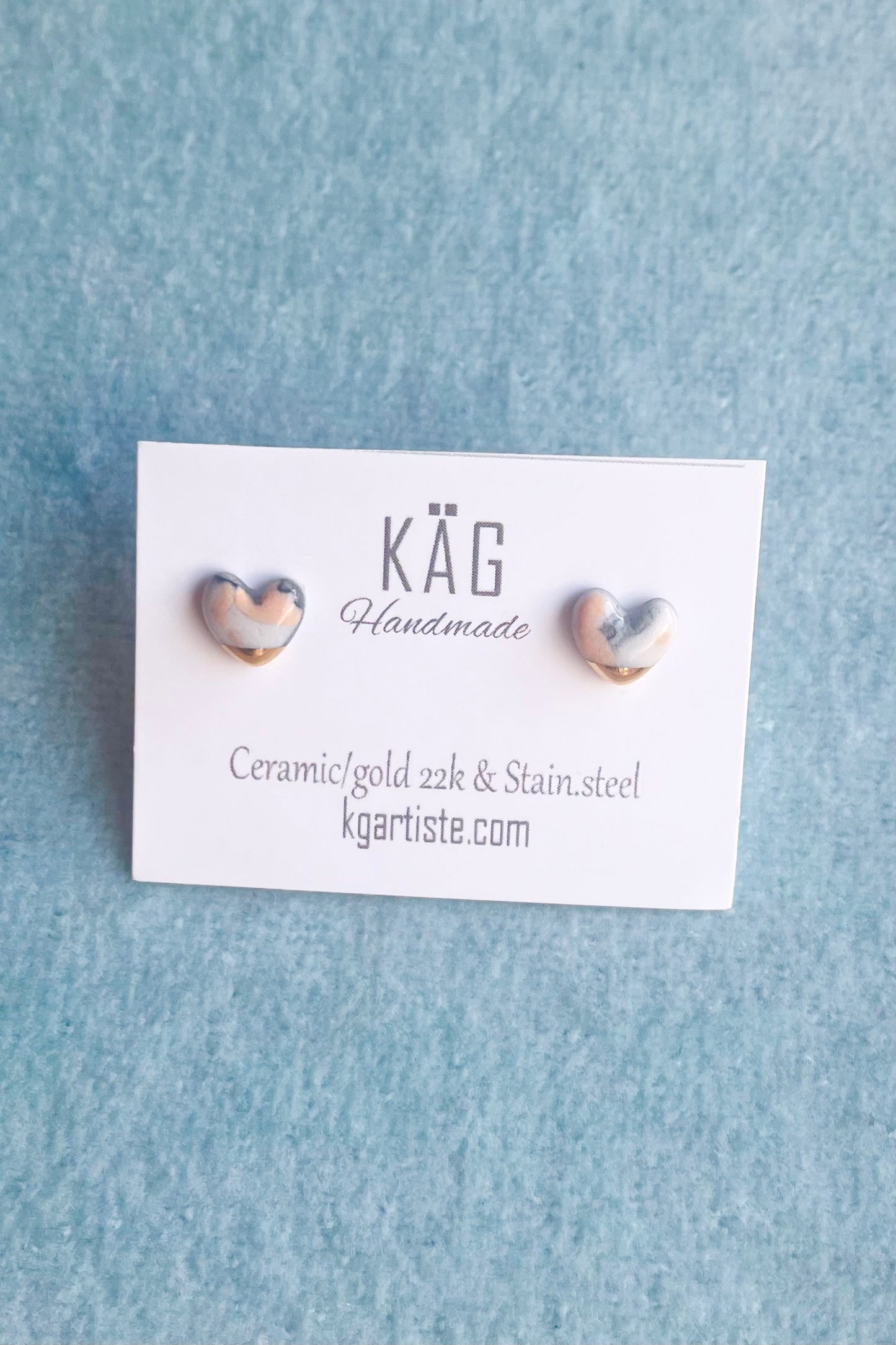 Heart Ceramic Earrings