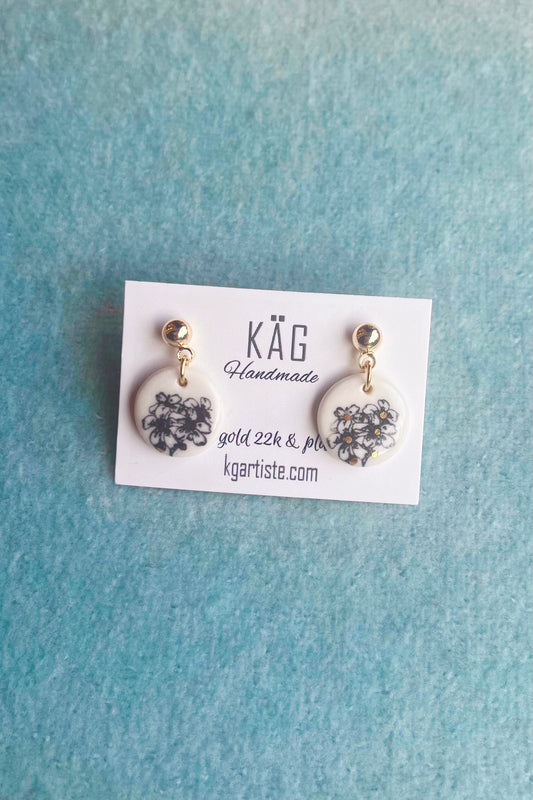 Ceramic Pendant Earrings