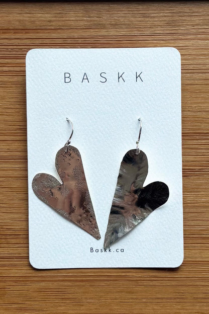 Imperfectly Perfect Heart Earrings