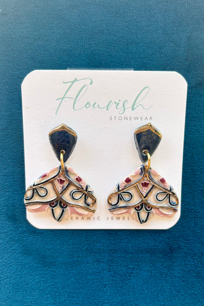 Poinsettia Dangle Earrings
