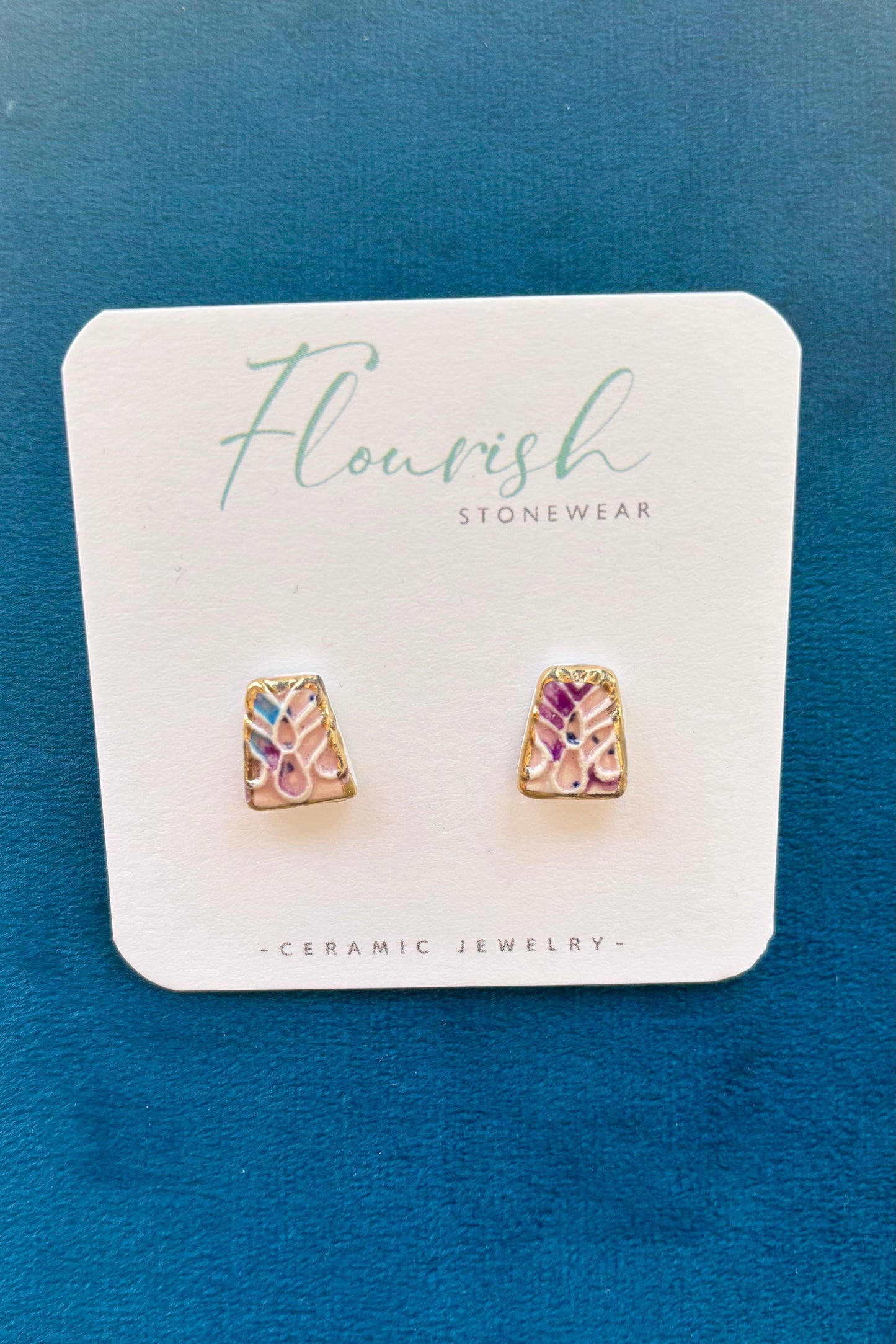 Rectangle Imprint Studs